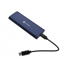 Natec Rhino m.2 NVME Lite External SSD Enclosure USB-C 3.2 Gen2 Steel Navy Blue