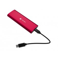 Natec Rhino m.2 NVME Lite External SSD Enclosure USB-C 3.2 Gen2 Steel Red